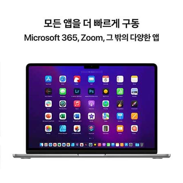 맥북에어 13 M2, 8코어 CPU, 10코어 GPU, 8GB RAM, 512GB SSD - 스타라이트 [MLY23KH/A]