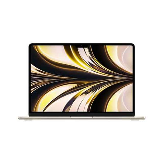 맥북에어 13 M2, 8코어 CPU, 10코어 GPU, 8GB RAM, 512GB SSD - 스타라이트 [MLY23KH/A]