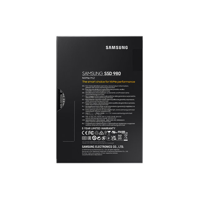 삼성전자 삼성 980 M.2 NvMe PCIe 3.0 TLC SSD 1TB MZ-V8V1T0BW 공식인증