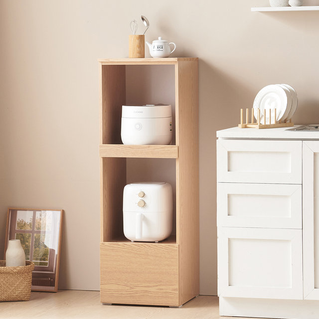 알바로 3단 미니 주방 틈새 밥솥 수납장 렌지대 받침