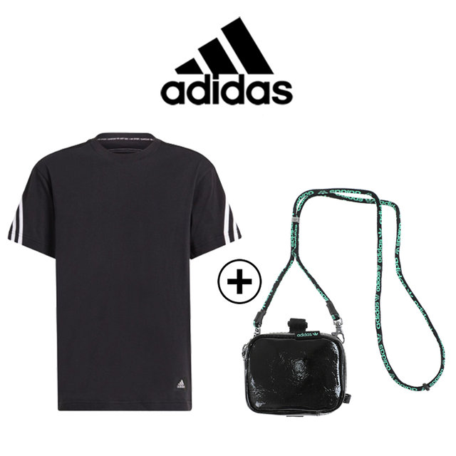 아디다스 주니어 반팔 가방 세트 GU4325+HE9774