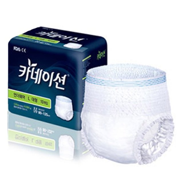 카네이션 언더웨어 L 대형 80매 성인용 기저귀