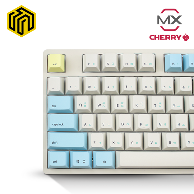 토체프 D&T 콜라보 기계식 키보드 파스텔블루 저소음적축 세트