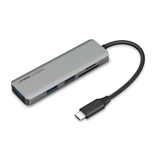 아이피타임 IPTIME 6포트 USB C타입 멀티 허브 UC306SD