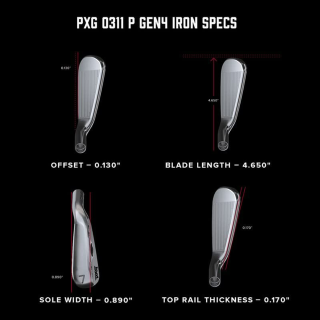 [해외직구] PXG 0311 P GEN4 7아이언 세트 56789WG(7채) 오른손용