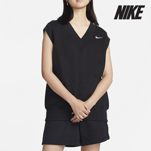 나이키 조끼 /C15- DQ6760-010 / 우먼스 스포츠웨어 피닉스 오버사이즈 플리스 베스트