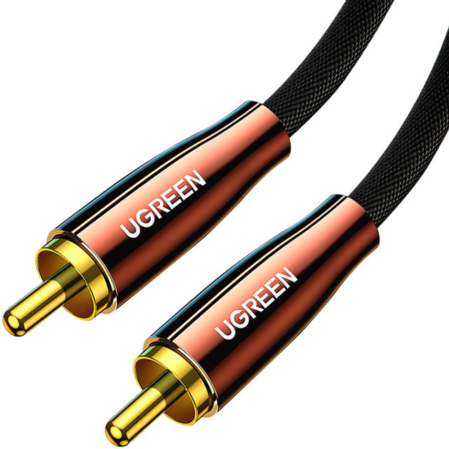 UGREEN U-70684 디지털 오디오 RCA 코엑셜 케이블 1m