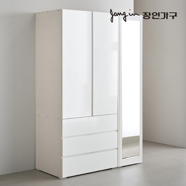 블랑쉬 1200 3단서랍 전신거울 옷장 장롱 시스템옷장