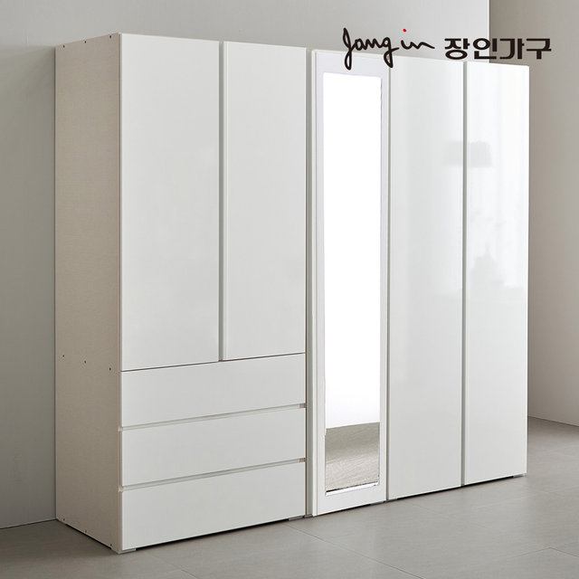 블랑쉬 2000 3단서랍 전신거울 옷장 장롱 시스템옷장