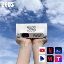 Zeus 이노무비 10W 블루투스 스피커 4K 넷플릭스 미니빔 스마트빔프로젝터