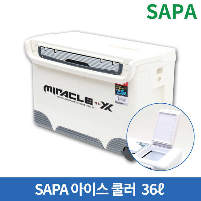 싸파 미라클X 아이스박스 36L SIC-036HE 쿨러 낚시 캠핑 레져