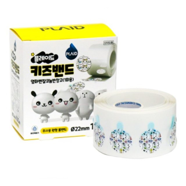 플레이드 키즈밴드 22mm 100매 주사반창고 지혈테이프