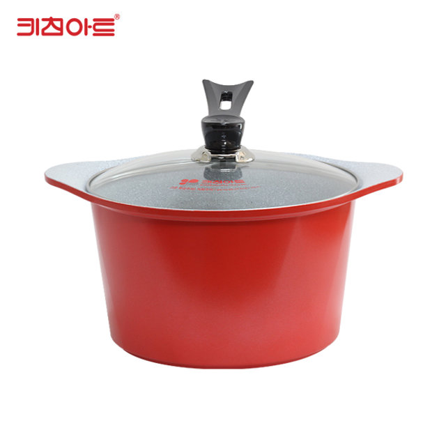 키친아트 V라인 세라믹스톤코팅 주물 곰솥냄비 26cm
