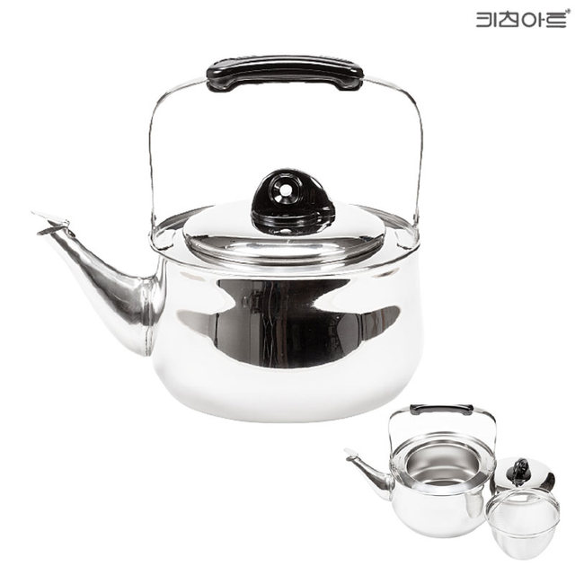 키친아트 초이스 스텐레스 차망주전자 4.5L 물주전자