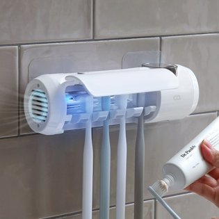 클린이퓨어Air 충전식 가정용 칫솔살균기 LED 무선 건조기 멸균 치솔 자외선 소독기