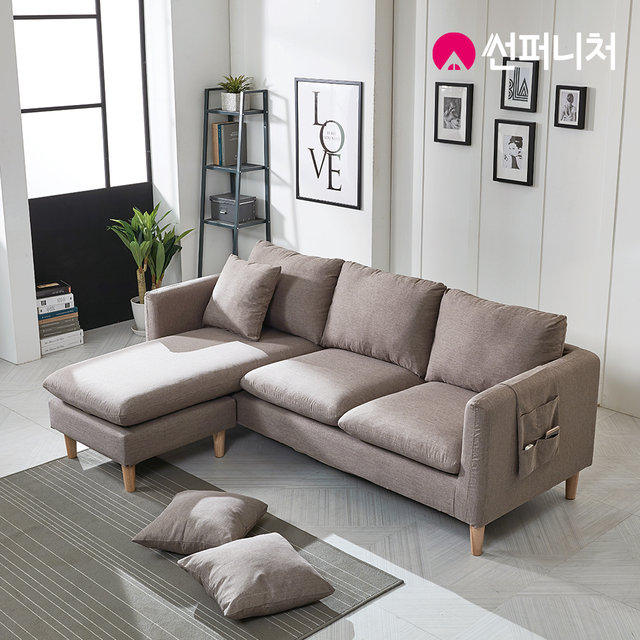 베리영 2100 3인용 패브릭 풀커버 카우치 소파