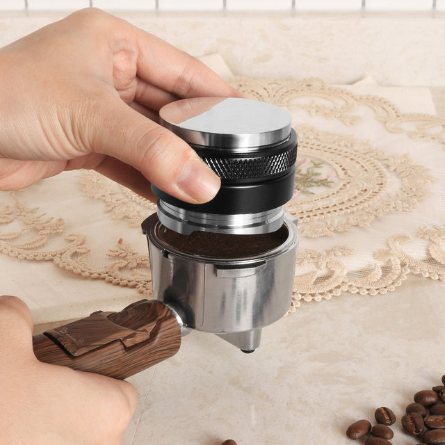 WTP358 커피 디스트리뷰터 덴테이션타입 58mm 레벨링툴 마카롱 