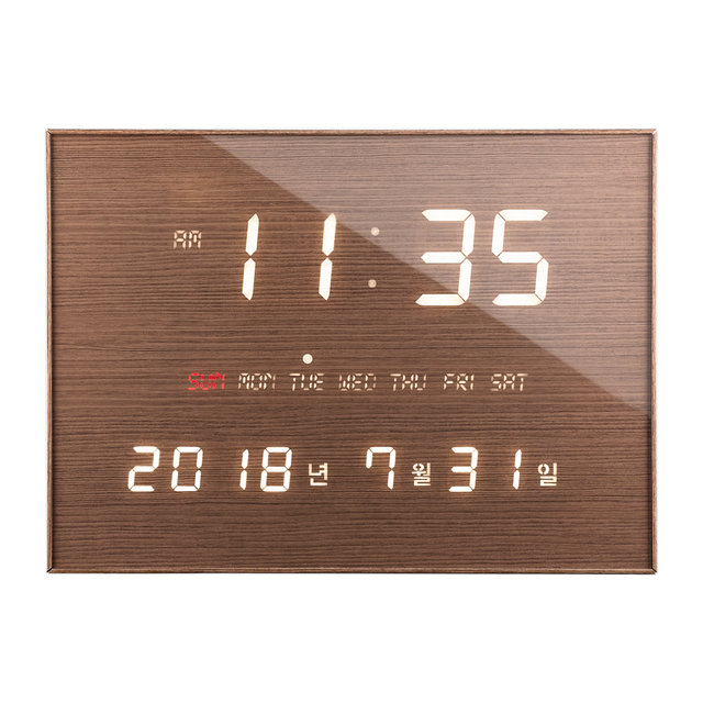 국산 루나리스 캘린더 FM 수신 LED 벽시계