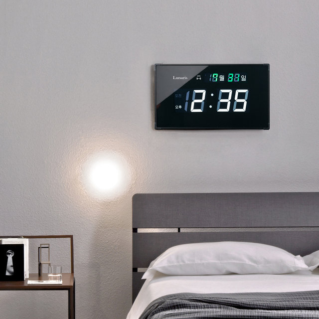 국산 루나리스 GPS 수신 LED 벽시계(소)