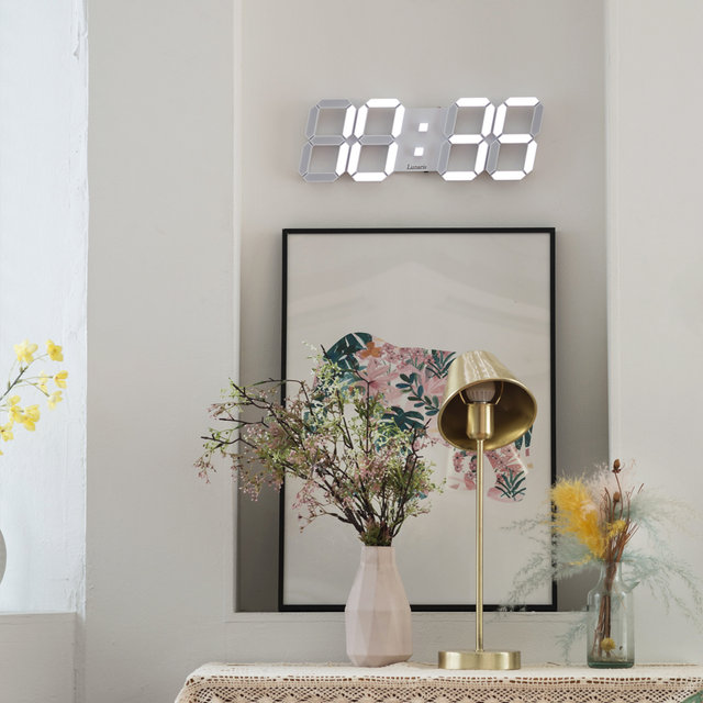 국산 루나리스 위성 GPS 수신 인테리어 LED 벽시계 38cm