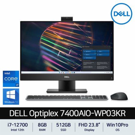 DELL 옵티플렉스 7400AIO-WP03KR (인텔 i7-12700/8GB/512GB/Windows Pro)