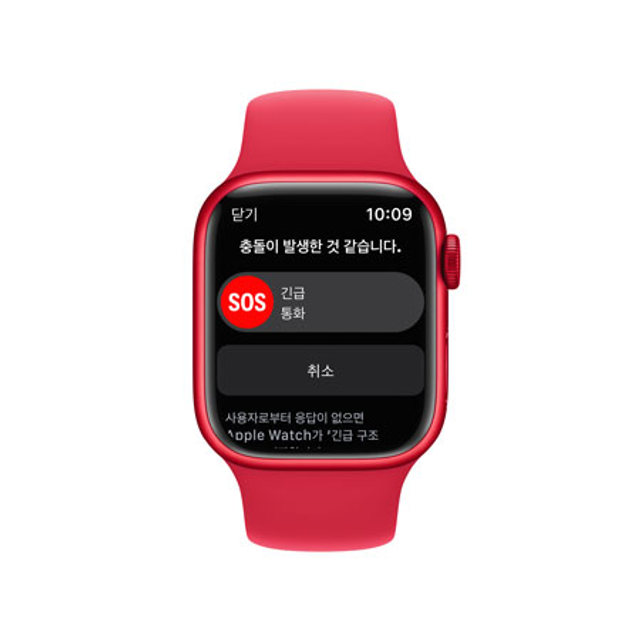 애플워치 8 41mm GPS + Cellular (Product)RED 알루미늄 케이스 레드 스포츠 밴드 - [MNJ23KH/A]