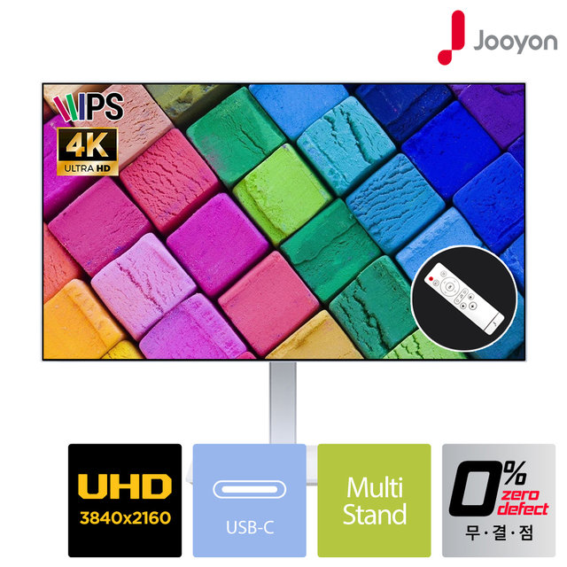 주연테크 V27UI-60M 피벗 USB-C 65W IPS 4K UHD 68cm 모니터 무결점