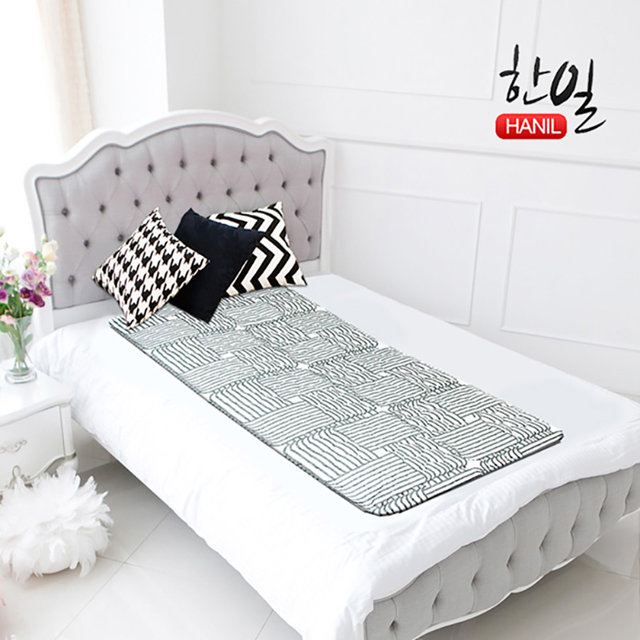 [한일] 해외에서도 사용가능한 110-220V 프리볼트겸용 알뜰난방 고급 전기요 100x180cm 싱글 (3중안전 과열방지)