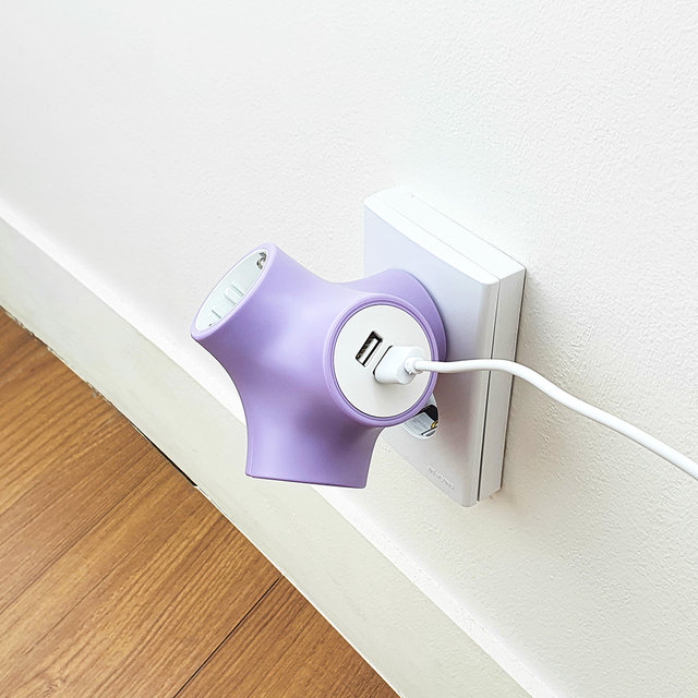 Y형 디자인 멀티탭 USB 2구 콘센트