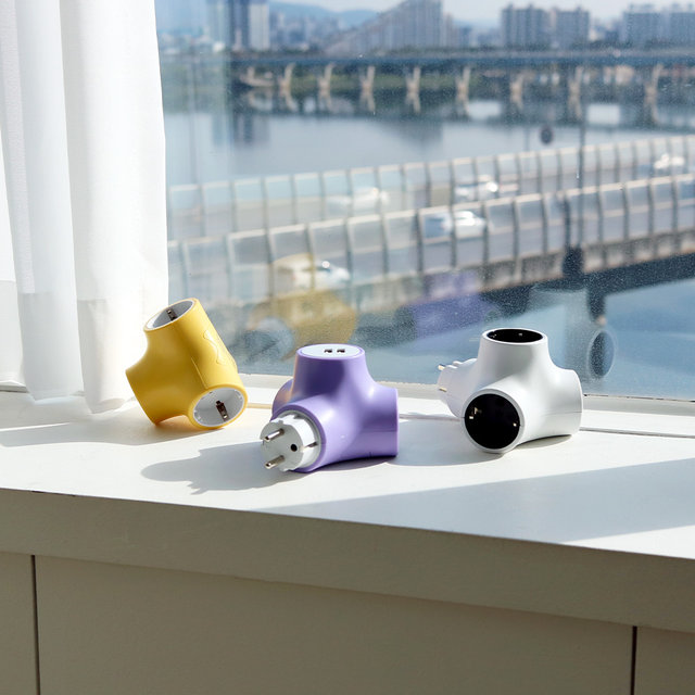 Y형 디자인 멀티탭 USB 2구 콘센트