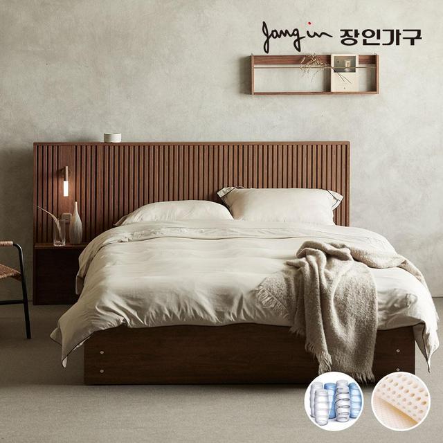 [비밀특가] 로시 스탠다드 템바보드 호텔식침대+라텍폼스7존독립매트 Q