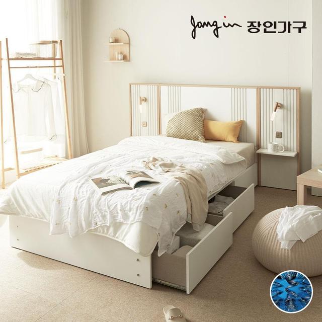 [비밀특가] 로시 라이트 템바보드 호텔식침대 침대+본넬매트 SS