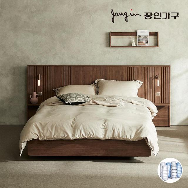 [비밀특가] 로시 라이트 템바보드 호텔식침대+7존독립매트 Q