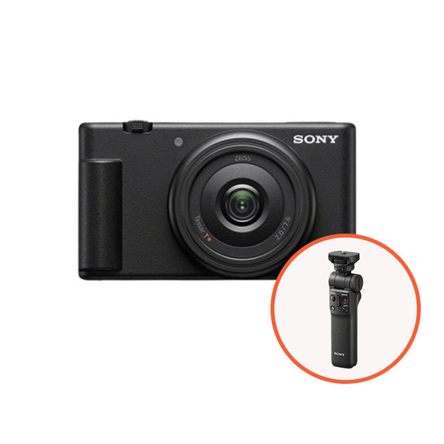 [정품]SONY 브이로그 카메라 패키지[ZV-1F+GP-VPT2BT][블랙]
