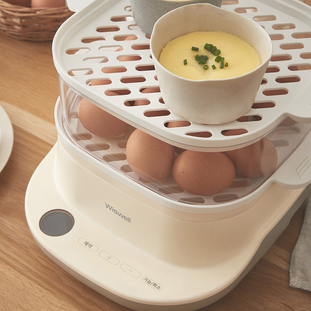 WSE-602A 다담찜기 6L 예약가능 전기 계란 호빵 달걀 야채 스팀 