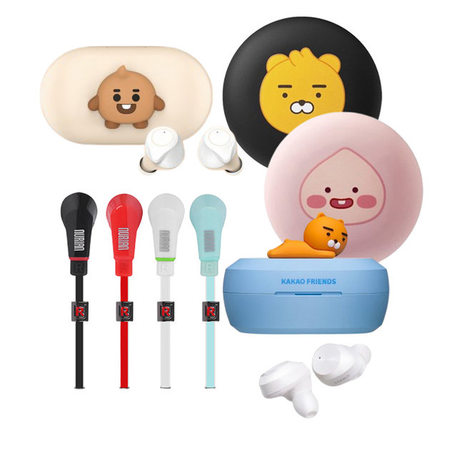 이어폰 창고대방출[카카오프렌즈/리틀프렌즈/라인프렌즈/누리안/오디오테크니카]