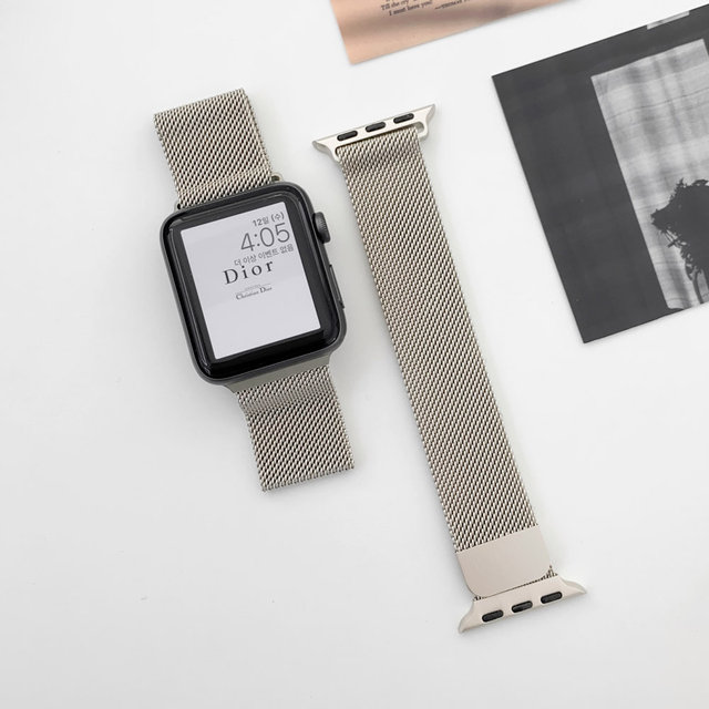 애플워치 8 7 6 SE2 스트랩 스타라이트 밀레니즈 루프 밴드 WBA-7188