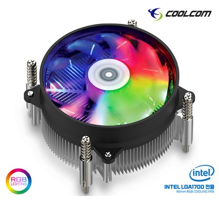 COOLCOM i-17X RGB SILVER CPU공랭쿨러 아인스시스템