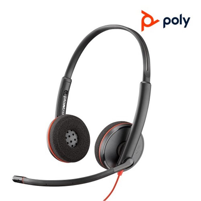 폴리 블랙와이어 Blackwire 3220 유선 헤드셋[USB-C][재택근무/화상회의]