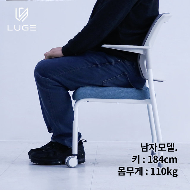 스테디 ST30 블랙 학생용 회의실 독서실의자(등판고정형)