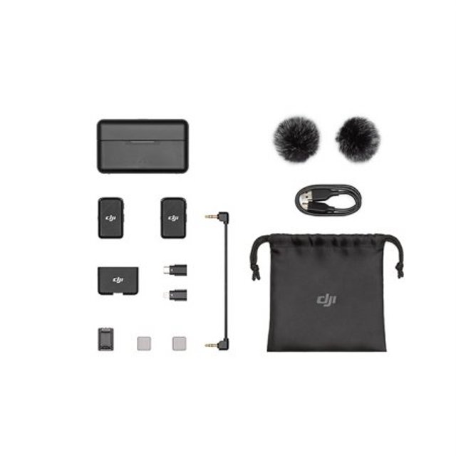 [포토리뷰 이벤트] 듀얼채널 무선 마이크[2TX+1RX+충전케이스][DJI-MIC]