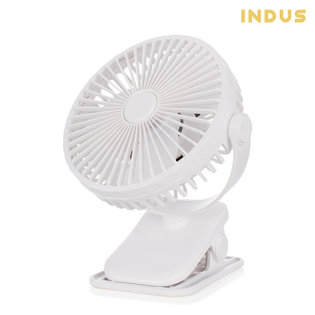 인더스 충전식 집게형 무선 선풍기 INO-D06CW 화이트