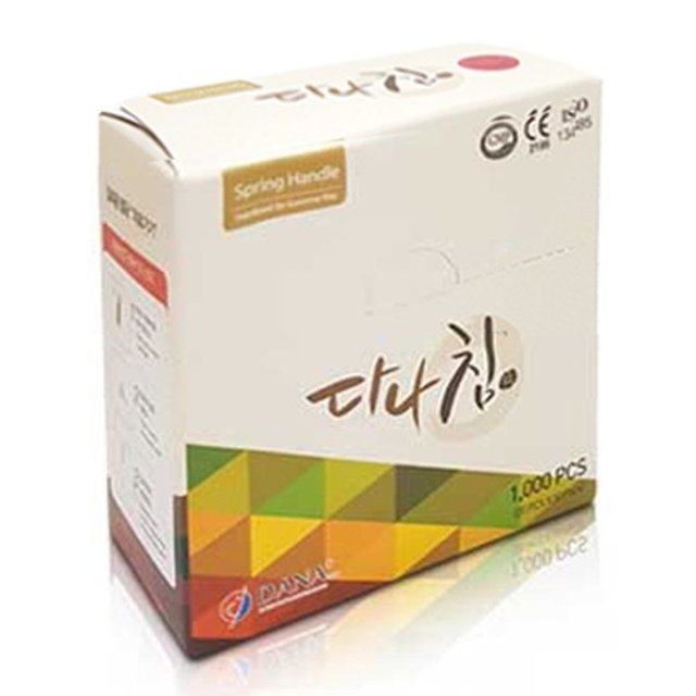 다나침 100쌈 (1000pcs) 의료용 멸균침