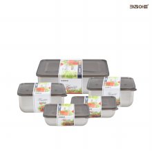 키친아트 피앙세 스텐레스 냉동실용 보관용기 5종A(1호x2개)+(2호x2개)+(4호x1개)