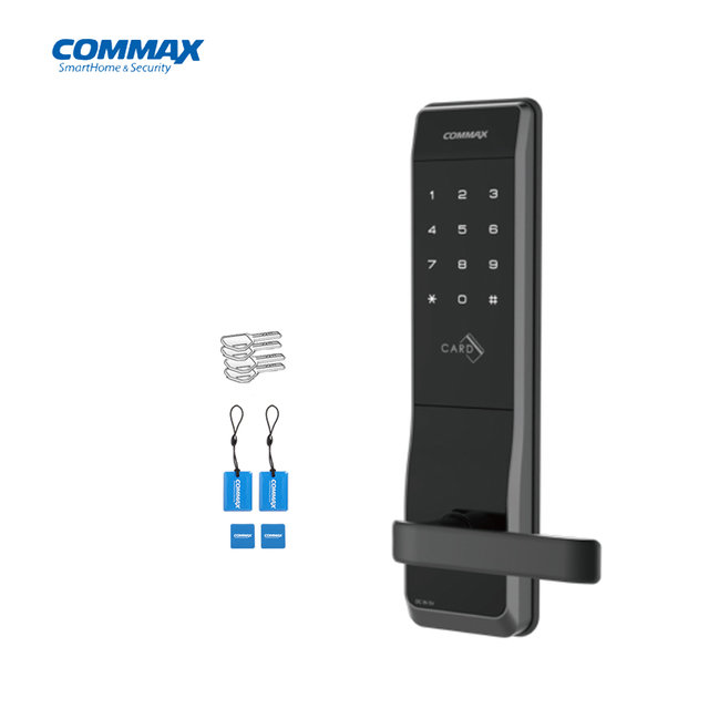 [셀프설치] 코맥스CDL-300L 번호+카드+비상키 3Way 디지털도어락