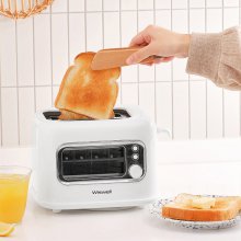 TA8200 토스트기 보이는 팝업 식빵 토스터기 예쁜 화이트