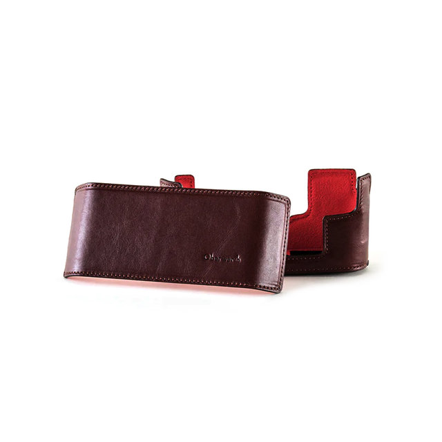 [가죽클리너 증정] [Oberwerth] 라이카 M11 하프케이스 브라운 레드 Vintage Rusty/Open Type