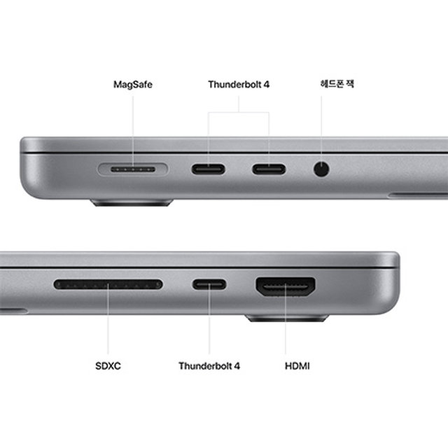 2023 맥북프로 14 M2 Pro, 10코어 CPU, 16코어 GPU, 16GB RAM, 512GB SSD - 스페이스 그레이 [MPHE3KH/A]