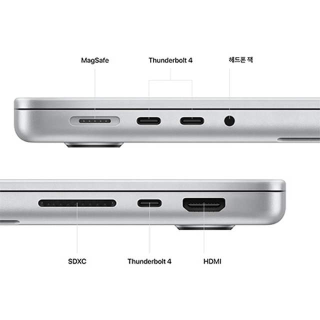 2023 맥북프로 14 M2 Max, 12코어 CPU, 30코어 GPU, 32GB RAM, 1TB SSD - 실버 [MPHK3KH/A]