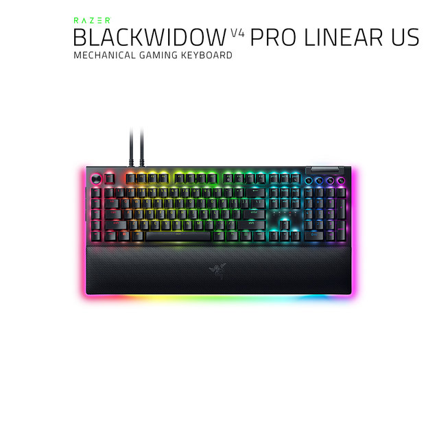 레이저코리아 블랙위도우 V4 프로 리니어 영문 Razer BlackWidow V4 Pro Linear US 유선 키보드